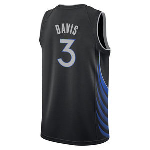 Dallas Pria # 3 Jersey Basket Anthony Davis Bordir Pakaian Olahraga Dewasa Bernapas Ukuran Besar Edisi Kota Logo Musim Panas - Product Image 4