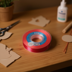 Nastro in raso Ilan 2,5 cm x 25 iarde colore granato per artigianato e decorazioni - Product Image 2