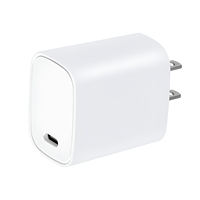 Chargeur rapide Type-C PD 3.0 20W avec QC3.0/QC2.0 et conception ignifuge SCP pour téléphones mobiles, écouteurs, montres intelligentes