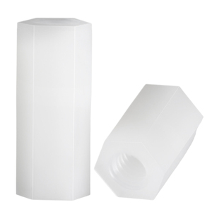 Lot de 10 entretoises hexagonales blanches en nylon métriques, filetage interne M2-M5, colonnes d'isolation - Product Image 4