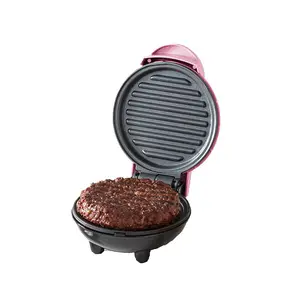 Venda quente personalizável hambúrguer patty grill mini máquina elétrica waffle para uso doméstico