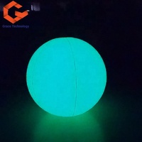 Ballon de plage gonflable coloré en PVC avec éclairage LED, télécommande, ballon à lancer pour concert et fête