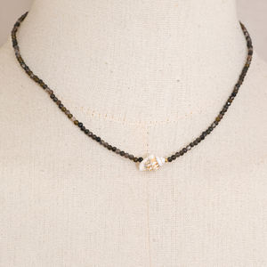 XY 860 Zomer Kraag Sieraden <span class=keywords><strong>2026</strong></span> RVS Schelp Ketting Handgemaakte Accessoires Wit Grijs Kristal Kraal Ketting - Product Image 5