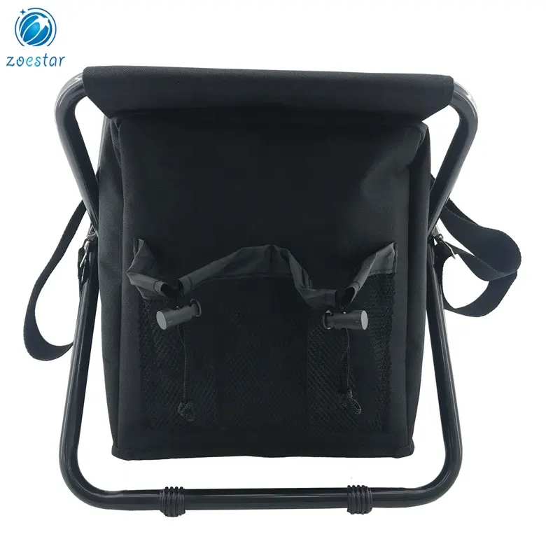 Insulated Cooler Shoulder Bag with Folding Chair Aluminium Foil Cooler Shoulder Bag Picnic Bag