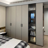 Armoire cube en forme de L personnalisée à prix d'usine avec porte/lit transparent