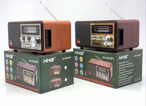 Hot bán cổ điển Retro đài phát thanh dài Antenna FM AM SW đa-band hộp gỗ không dây nhà đài phát thanh loa với USB TF khe cắm - Product Image 6