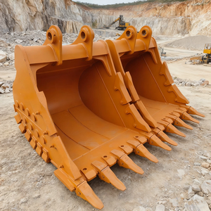 Cucharón de Roca Reforzado de Alta Resistencia para Excavadora Kobelco SK260 con Protectores Laterales y Cubiertas de Talón, Accesorio de Alta Resistencia al Desgaste - Product Image 1