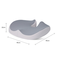 Coussin de siège ergonomique, coussin de siège en mousse à mémoire de forme pour soulager les douleurs dorsales et sciatiques