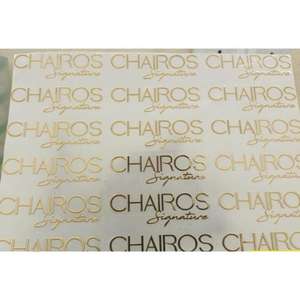 Empaquetado e impresión dorado de alta calidad, nueva pegatina de metal chapada en plata, cualquier forma personalizada, fabricantes de materiales metálicos - Product Image 1