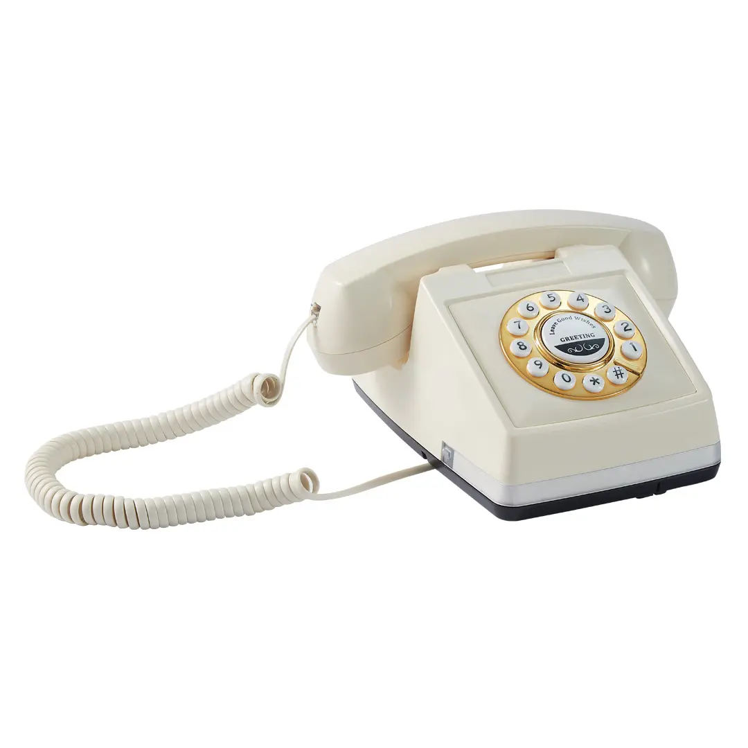 Téléphone Vintage à messages vocaux 16 Go Mp3 enregistreur voix fête de mariage livre d'or téléphone personnalisé Audio livre d'or téléphone pour mariage