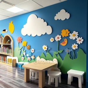 Décor mural moderne 3D Chiquitos, plastique, petites merveilles murales joyeuses, galerie magique, apprentissage ludique <span class=keywords><strong>pour</strong></span> <span class=keywords><strong>la</strong></span> <span class=keywords><strong>maternelle</strong></span> et l'école - Product Image 1