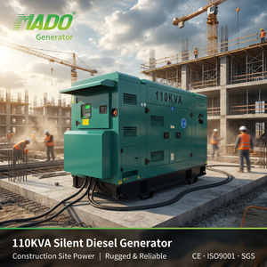 <span class=keywords><strong>Générateur</strong></span> Diesel Insonorisé OEM 110KVA 88KW Moteur 6BT5.9-G1 Triphasé ATS Démarrage Automatique Hôpital Hôtel Faible Consommation <span class=keywords><strong>de</strong></span> Carburant - Product Image 2