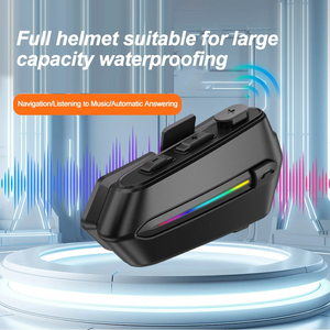 Motorcycle Helmet <strong>Headset</strong> Wireless 5.4 Auto Answer Call IPX6 Waterproof Voice Assistant and CVC Noise Reduction for Rider - Product Image 2