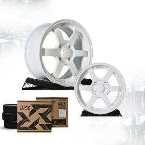 Jantes de course en alliage d'aluminium 3R blanches 15x7 4H114.3 TE37 Saga S-Plus légères haute performance Malaisie 03509-V3 - Product Image 2