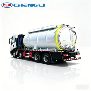 รถดูดสิ่งปฏิกูลแบบผสมผสานการฉีดน้ำแรงดันสูงและดูดสิ่งสกปรก Dongfeng Kinland 8X4 - Product Image 3