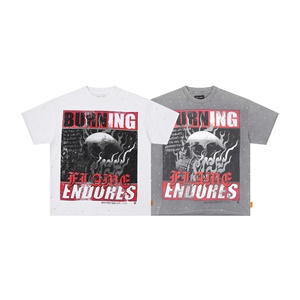 T-shirt a maniche corte in puro cotone lavato con stampa vintage a fumetti FIRST ROW STAY CURIOUS EYEBALL FOIL TE - Brand di moda - Product Image 2