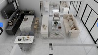 Daquan House Villa préfabriquée en conteneur plat avec panneau sandwich et acier 100 m² 2 chambres Installation facile