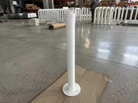 Borne de stationnement amovible en acier inoxydable, barrière de circulation robuste pour la sécurité des routes et des allées