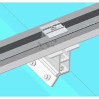 ARTSIGN Collier de fixation en aluminium pour toiture à joint debout, accessoires complets, fixation robuste pour panneaux photovoltaïques sur grands toits métalliques, support solaire