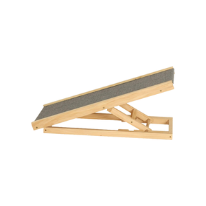 Verstelbare Gevouwen Massief Houten Hondenhelling Met Antislip Tapijt Draagbare Trappen Voor Katten Houten Auto Ramp Ladder Dier Patroon - Product Image 6