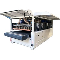 Machine de ponçage et de polissage du bois entièrement automatique, ponceuse double face pour panneaux de bois, portes et fenêtres en alliage d'aluminium, escaliers