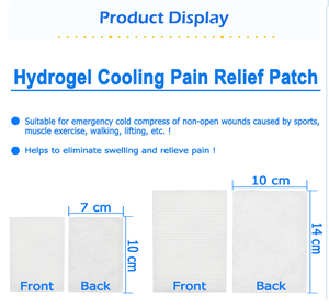 Tambalan hidrogel penjualan TERBAIK UNTUK lutut dan lengan penghilang nyeri kulit <span class=keywords><strong>Transdermal</strong></span> pendingin tubuh penghilang nyeri paket panas & dingin - Product Image 2