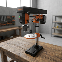 Perceuse radiale industrielle domestique de table avec protection de sécurité et bras réglable