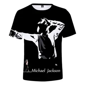 Michael Jackson T-shirt MJ 3D baskı Streetwear popüler şarkıcı Unisex T Shirt Hip Hop Tee gömlek Tops tehlikeli Unisex giyim