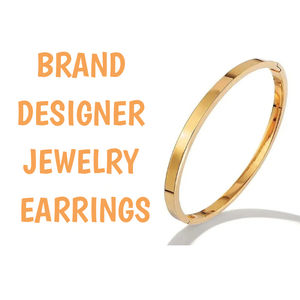 Marka tasarımcısı doğrudan fabrikasından takılar toptan marka bilezik kolye küpe yüzük aksesuarları takı seti - Product Image 4