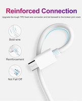 Cable USB Tipo-C de Carga Rápida de 12W/20W Personalizado al por Mayor, 2.1A para Teléfono, Computadora e Impresora