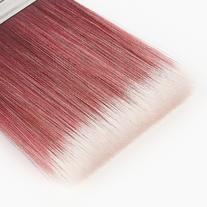 MSN 1/2/3/4 pulgadas pelo de nylon bicolor cabeza plana mango de madera pincel de pintura de acuarela - Product Image 4