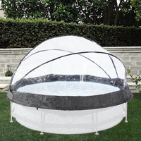 Couverture de piscine toutes saisons en PVC résistant aux UV imperméable pour piscines résidentielles et commerciales