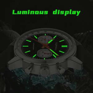 ציטופיל גברים ספיר 50 מ 'כרונוגרף עמיד למים 1963 פנדה שעון פנדה לוח השחף - Product Image 2