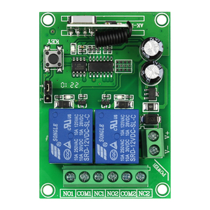 2-kênh 433Mhz không dây RF điều khiển từ xa ABS Chất liệu Led cổng điện tự động hóa nhà để xe cửa <span class=keywords><strong>Receiver</strong></span> <span class=keywords><strong>Transmitter</strong></span> - Product Image 2