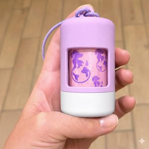 Distributeur de sacs poubelles Huamaohengchun avec revêtement doux au toucher de qualité supérieure |   Ouverture de distribution élargie, design élégant bicolore - Product Image 5