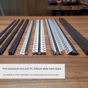 โปรไฟล์อลูมิเนียม LED สำหรับผนังปิดภาคเรียนผนังยิปซั่มโปรไฟล์อลูมิเนียมผนังแห้ง - Product Image 2