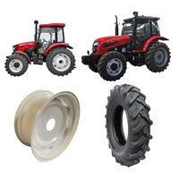 Velg baut dan las pabrik 7*20 velg roda baja W7x20 roda traktor pertanian untuk 8.3-20 ban