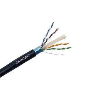 Câble réseau blindé FTP Cat6A Changbao Pass Test 23AWG 4 paires <span class=keywords><strong>10</strong></span> Gigabit <span class=keywords><strong>Ethernet</strong></span> Lan Câble de communication - Product Image 3