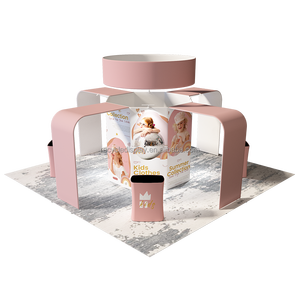 Mô-đun triển lãm thương mại triển lãm hội chợ gian hàng gian hàng thiết kế chế tạo Backlit Triển Lãm Đứng chiếu sáng 3x3 tiêu chuẩn triển lãm stal - Product Image 6