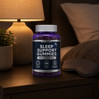Gummies de mélatonine OEM avec supplément à base d'ashwagandha pour la relaxation et le soutien du sommeil, 2 gummies par jour, pour femmes et hommes