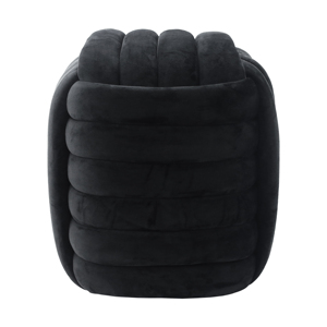Sgabello Pouf Ottomano Grigio Imbottito per Camera da Letto, Poggiapiedi Comodo ed Elegante per Arredamento Casa - Product Image 1