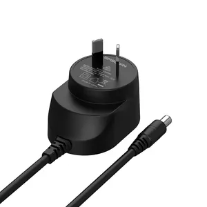 SK01T supply au black input 100-240V ac 0.2A max output 5v 1A 6W power adapter with UL/CCC/VDE/BS/SAA/KC/PSE