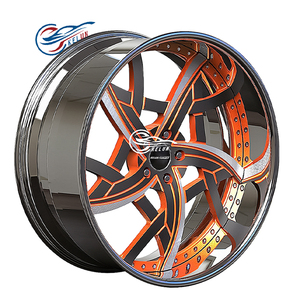 Jantes tout-terrain KELUN neuves 2022 en alliage d'aluminium 4x4, 20"-28", polies/chromées, forgées 6061-T6, haute capacité de charge - Product Image 6