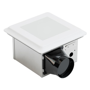 พัดลมระบายอากาศในห้องน้ำติดเพดานเงียบเป็นพิเศษพร้อมไฟ LED 100CFM 15W สำหรับ5CCT เบา1200ลูเมนในห้องน้ำ - Product Image 4