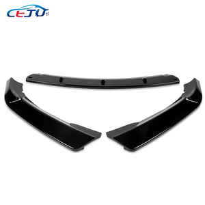 Kit Carrozzeria in ABS Nero Lucido, Spoiler Anteriore, Labbro Inferiore e Splitter per <span class=keywords><strong>BMW</strong></span> Serie 3 <span class=keywords><strong>E46</strong></span> 316i 318i <span class=keywords><strong>320i</strong></span> 325i 330i 2002-2005 - Product Image 2