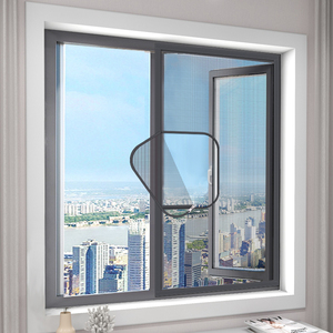 Muỗi Cửa sổ lưới màn hình phòng chống muỗi cửa sổ muỗi Net Rèm bảo vệ côn trùng Wasp cửa sổ màn hình với dây kéo - Product Image 2