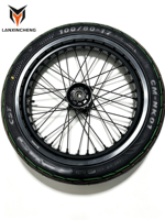 Kit Roda Supermoto Surron Ultra Bee 17" 6061 CNC Aluminium 17x2.5 17x3.5 Ban Slick Performa Tinggi Suku Cadang Modifikasi Sepeda Listrik