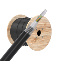 Cable de Fibra Óptica FTTH de 2 Km, GJYXCH, con Refuerzo, 2*5mm