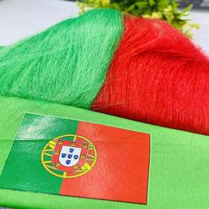 Qatar <span class=keywords><strong>WC</strong></span>, fans de football, accessoires d'éveil, design de drapeau, perruque, ensemble de tête, vente en gros - Product Image 5