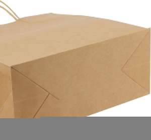 Sac en papier kraft imprimé sur mesure avec poignées, pliable, grand volume, pour les courses, emballage écologique - Product Image 4